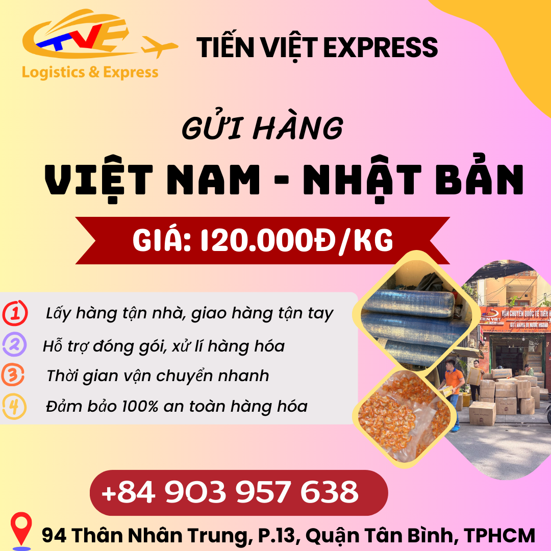 Gửi hàng đi Nhật Bản - Tiến Việt Express